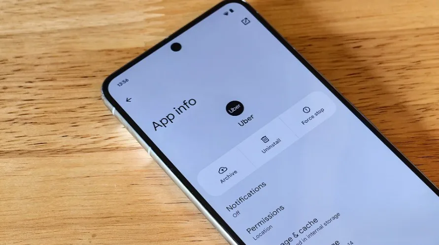 خيار أرشفة التطبيقات غير المستخدمة في Android