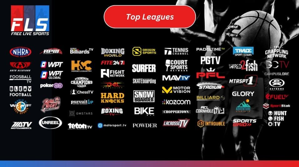 قنوات رياضية مجانية متنوعة داخل تطبيق FreeLiveSports للبث المباشر