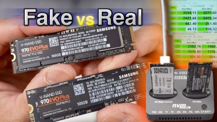 الفرق بين SSD الأصلي والمزيّف