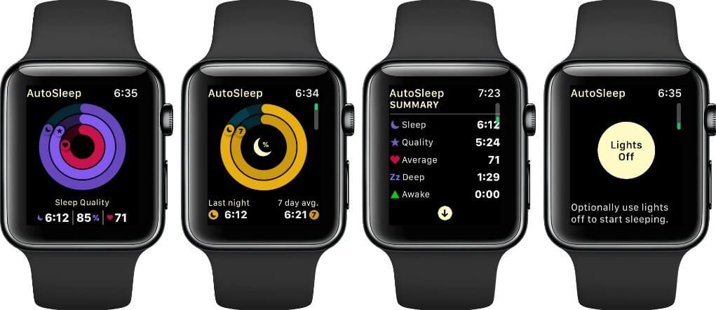 تطبيق AutoSleep على ساعة آبل لقياس جودة النوم ومعدل ضربات القلب أثناء النوم