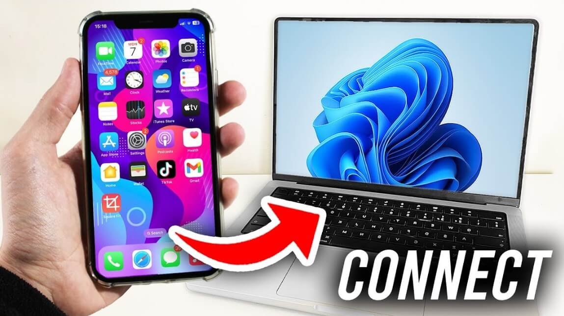 ربط الايفون بالكمبيوتر