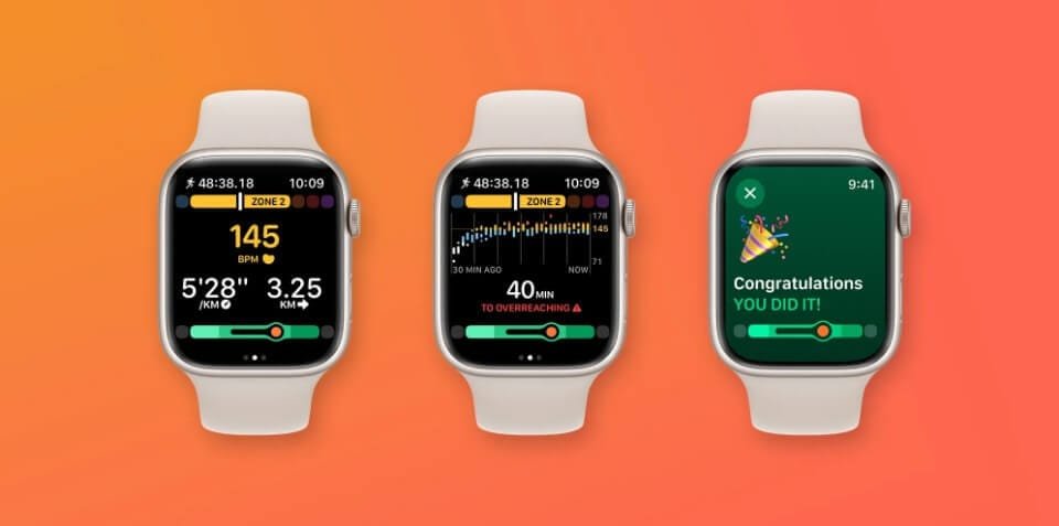واجهة تطبيق Gentler Streak على ساعة آبل لتتبع اللياقة البدنية ومستوى النشاط اليومي